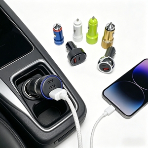 Caricabatterie per <span class=keywords><strong>Auto</strong></span> 30W PD 100W Multifunzionale Portatile 120W Accessori <span class=keywords><strong>Auto</strong></span> Caricatore Dual per <span class=keywords><strong>iPhone</strong></span> e Android con Monitoraggio Doppia Tensione - Product Image 2