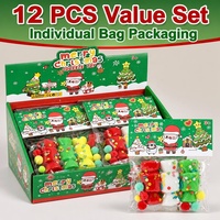 HUIZHEN Jouet anti-stress à presser en forme de bonbon de Noël, en matériau TPR, sensation agréable au toucher, pour enfants de 5 à 7 ans, Squishy Dumpling