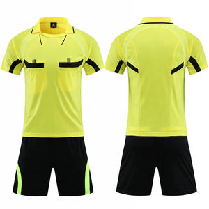 Wholesale Summer Short-Sleeved Men's Football <strong>Referee</strong> Uniforms Velcro Pockets Jersey Suit for Adults Match <strong>Referee</strong> <strong>Outfit</strong> - Product Image 5