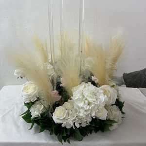 Decoración de Candelabros Personalizados GreenLife para Bodas, Corona de Hierba de Pampas, Arreglo Floral - Product Image 3