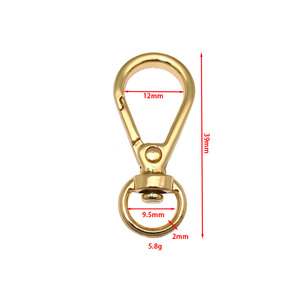 Nhà Máy Bán Buôn Kích Thước Nhỏ Xoay Snap Hook <span class=keywords><strong>12Mm</strong></span> Vòng End Key Ring Chủ Mùa Xuân Móc Cho Kim Loại Túi Hợp Kim Chuỗi Con Chó <span class=keywords><strong>Clip</strong></span> - Product Image 6