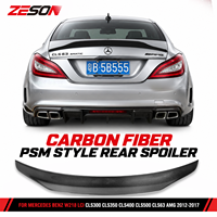 Aileron arrière de coffre style PSM en fibre de carbone pour Mercedes-Benz W218 CLS300 CLS350 CLS400 CLS500 CLS63 AMG Berline 2012-2017