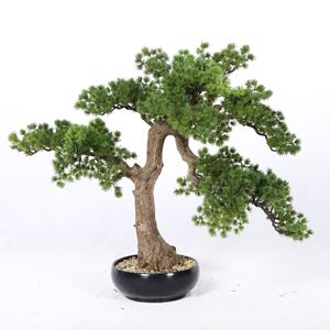 Recién llegado, decoración del hogar, pino en maceta, árbol pequeño Artificial, plantas artificiales de plástico, planta de bonsái de pino verde - Product Image 5