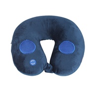 Oreiller musical de voyage avec haut-parleurs intégrés, 100% polyester, rembourrage en micro-perles, 30x30 cm