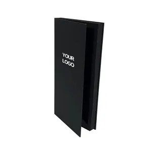 Супер симпатичная Магнитная картонная бумажная упаковка черная подарочная упаковочная коробка Премиум Тонкий оптовая продажа новый дизайн упаковочная коробка на заказ
