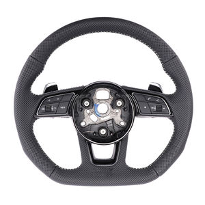 Volant personnalisé en cuir pleine fleur <span class=keywords><strong>S</strong></span> <span class=keywords><strong>Line</strong></span> pour <span class=keywords><strong>Audi</strong></span> S4 B6 S6 A3 A6 2016 S1 <span class=keywords><strong>Q5</strong></span> 8r - Product Image 2