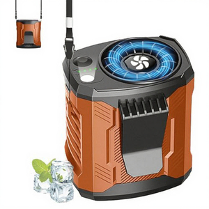 Ventilateur portable USB COTOP rechargeable, petit ventilateur de cou à clipser, mini turbo pour t-shirt, support de téléphone, cordon, lumière, 7000 tr/min, pour le bureau - Product Image 3