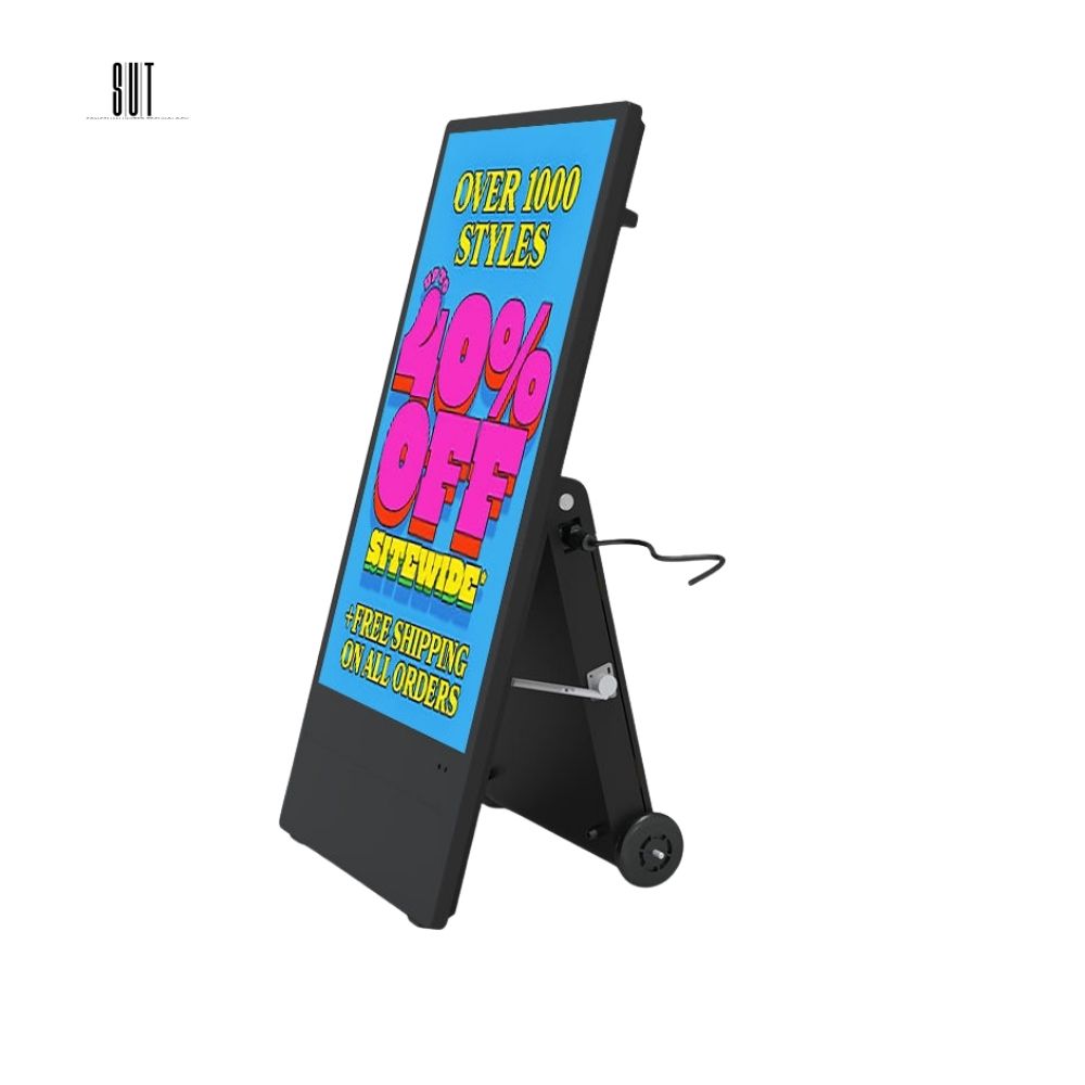43 55 дюймов портативный аккумулятор Digital Signage открытый водонепроницаемый IP65 напольный беспроводной плеер дисплей