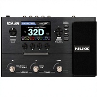 Pédale multi-effets pour guitare NUx MG-30 / Chargeur d'IR pour basse avec écran LCD 4 couleurs et pédale de commande NMP-2 incluse - Chine