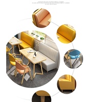 Ensemble de chaises en cuir et métal, meubles de Restaurant, causeuses, bon marché, Design moderne
