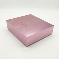 Boîte cadeau en carton rigide gaufré recyclable haut de gamme personnalisée en gros pour produits de beauté, vernis à ongles, huile, faux cils