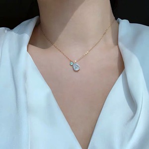 Collier en perles baroques naturelles, design de niche de luxe léger, simple et élégant, chaîne de clavicule, style tendance, cadeau d'anniversaire parfait - Product Image 4