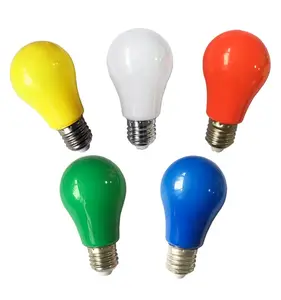 Wholesale Energy-saving AC100-240V E27 Base Color Bulb 5W A60 E27 LED color Bulb