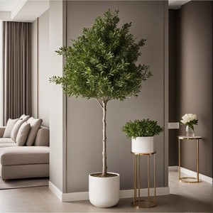 280CM 9FT Artificial Olive <strong>Tree</strong> In Pot Round Indoor Home Hotel Indoors Restaurant Cafe Restaurants Hotels Interior Olive <strong>Tree</strong> - Product Image 4