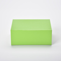 Boîte cadeau magnétique pliable Boîte d'emballage verte en carton rigide de stockage d'insertion personnalisée