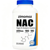 Capsules de N-Acétyl-L-Glutamine (NAC) (Vegan) – Complément Alimentaire Beauté (Qualité Alimentaire) – Soutient la Santé du Système Respiratoire et Immunitaire