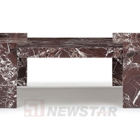 Table basse moderne simple en marbre sur mesure, table à thé en pierre naturelle, mobilier de salon, table basse pour hôtels