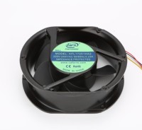 Ventilateur axial CA en gros de 7 pouces (172x150x51mm) à 5 pales, 172mm, 110V 220V 380V, haut débit d'air (220CFM), pour armoire, onduleur, CPU, CNC, avec roulement à billes