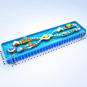 Parc <span class=keywords><strong>aquatique</strong></span> gonflable commercial avec parcours d'obstacles flottants pour enfants et adultes, <span class=keywords><strong>aire</strong></span> <span class=keywords><strong>de</strong></span> <span class=keywords><strong>jeux</strong></span> <span class=keywords><strong>aquatique</strong></span> extérieure - Product Image 2