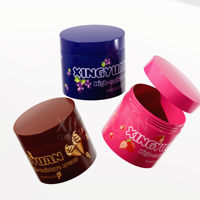 XINGYUAN Pots vides en plastique PP à large ouverture de 150g et 200g pour beurre corporel, crème visage et gommage – Personnalisables