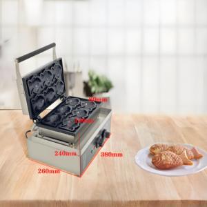 <span class=keywords><strong>Mini</strong></span> fabricant de Taiyaki coréen 1600kw <span class=keywords><strong>gaufrier</strong></span> électrique Machine de fabrication de Taiyaki avec logo personnalisé Machine antiadhésive pour ménage commercial - Product Image 1