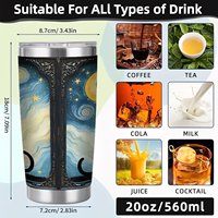 E-posta Pazarlaması Seti 20oz Gümüş Yanlı Dergi Baskılı Bardak