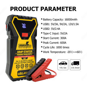 Votre ultime sauvetage routier 600A <span class=keywords><strong>Jump</strong></span> <span class=keywords><strong>Starter</strong></span> vous permet de démarrer La batterie 16000mAh maintient vos appareils chargés - Product Image 3