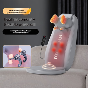 Coussin de <span class=keywords><strong>massage</strong></span> <span class=keywords><strong>Shiatsu</strong></span> complet pour le <span class=keywords><strong>dos</strong></span>, soulagement de la douleur, lumière rouge, pétrissage 3D, pour la maison, le bureau, la chaise, le <span class=keywords><strong>siège</strong></span> de voiture - Product Image 3