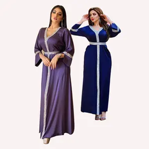 Abayas — robe musulmane sexy pour femmes, tenue ouverte de turquie, dubaï, vêtements islamiques, vente en gros
