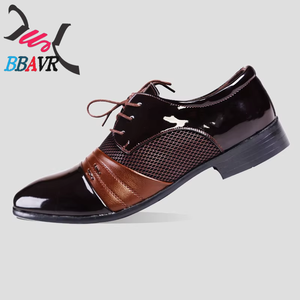 Zapatos Casuales Formales de Negocios para Hombre de Tallas Grandes, Transpirables, con Absorción de Impactos, con Cordones, Punta en Pico, Entresuela de PU/EVA/PVC - Product Image 5