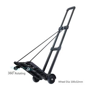 Poignée télescopique pliable en acier, portable et léger, <span class=keywords><strong>compact</strong></span>, valise rétractable, chariot à main - Product Image 3