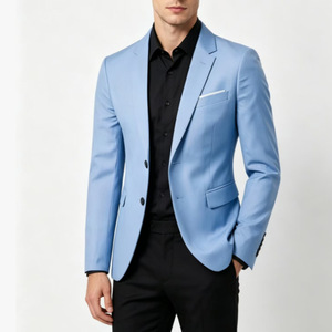 Chaqueta de traje <span class=keywords><strong>Omei</strong></span> de doble botonadura, ligera, informal de negocios, sin elasticidad y antiarrugas - Product Image 2