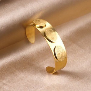 Brazalete de Moda Dorado para Mujer, Joyería de Acero Inoxidable Chapado en Oro, Precio al por Mayor - Product Image 2