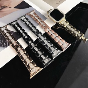 สายนาฬิกาโลหะฝังเพชรหรูหรา สายเปลี่ยนสำหรับนาฬิกาอัจฉริยะ - Product Image 1