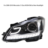 Phares LED modifiés pour Mercedes-Benz Classe C W204 2011-2014, phares LED DRL, clignotants, feux de route 12V