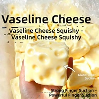Jouet à presser en forme de beurre et de fromage, anti-stress, malléable, en caoutchouc thermoplastique non-rétractable avec forte adhérence par les doigts