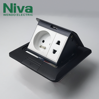 Tomacorrientes Eléctricos para Piso, Tomacorrientes Metálicos Ocultos para Piso, Tomacorrientes Emergentes Estándar Personalizados WD03