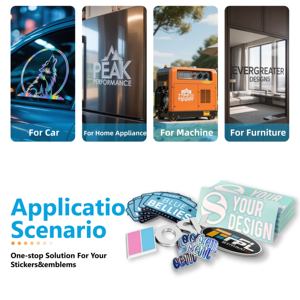 Calcomanías y pegatinas <span class=keywords><strong>de</strong></span> coche 3D <span class=keywords><strong>de</strong></span> transferencia transparente personalizada resistente a la intemperie resistente a los rayos Uv para carrocería <span class=keywords><strong>de</strong></span> vehículo - Product Image 4