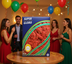 Globos de Látex Super Globo Rojos de 12 Pulgadas, Decoraciones Desechables para Fiestas de Cumpleaños - Product Image 2