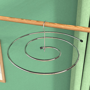 <span class=keywords><strong>Cintre</strong></span> rotatif en <span class=keywords><strong>spirale</strong></span> en acier inoxydable, multifonctionnel, pour séchage de couettes et draps sur balcon, modèle phare des influenceurs - Product Image 3