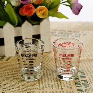 Taza medidora de vidrio Jin Jiepin de 1 onza (30 ml) con marcas de onzas y mililitros para uso en la cocina - Product Image 4