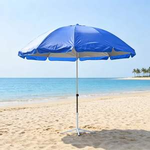 Sombrilla de Playa/Piscina de 170 cm, Doble Capa, Protección UV, Impermeable, Varillas Reforzadas, para Resort Tropical - Product Image 1