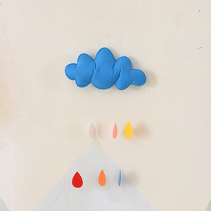 Nordic Felt <strong>Cloud</strong> Raindrop Ornament Kids Room <strong>Nursery</strong> Decorations Handmade Tents Wall Hanging Home Baby Shower Party <strong>Decor</strong>