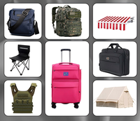 Magasins d'usine Polyester Tissu 300D 600D 900D 1680D 100% Polyester PVC Enduit Oxford Tissu pour Tentes Sacs Bagages