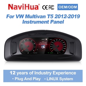 Navihua New Arrival <b>Car</b> Digital Cluster Linux System Carplay <b>Speedometer</b> Instrument Panel <b>for</b> Volkswagen Multivan T5 2012-2019 - Product Image 1