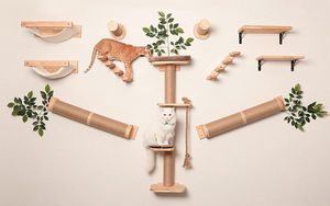 Penjual terbaik kucing Sisal tiang penggaruk mewah gaya Modern Harga kompetitif kayu untuk Halloween Natal penjual teratas furnitur kucing - Product Image 4