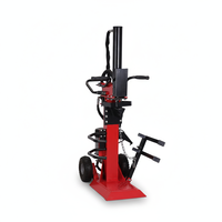 Fendeuse à bois électrique verticale RUIHONG certifiée CE, 10 tonnes, 230V, 3000W, longueur de fendage 650mm, poignée de commande double, réservoir d'huile 7L