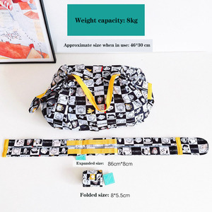 Yeni stil hafif büyük kapasiteli taşınabilir akordeon katlanabilir süpermarket poşeti çok amaçlı depolama saklama çantası - Product Image 2
