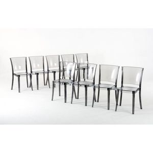 Silla de oficina Lucienne Pure White LCT000 _ BIA Diseño moderno cómodo con gancho de conferencia transparente - Product Image 5