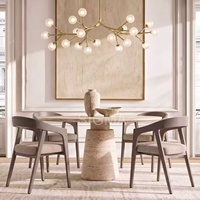 Nouvelle conception 2026 : Ensemble table et chaises de salle à manger rectangulaire pour intérieur, avec 4, 6 ou 8 chaises